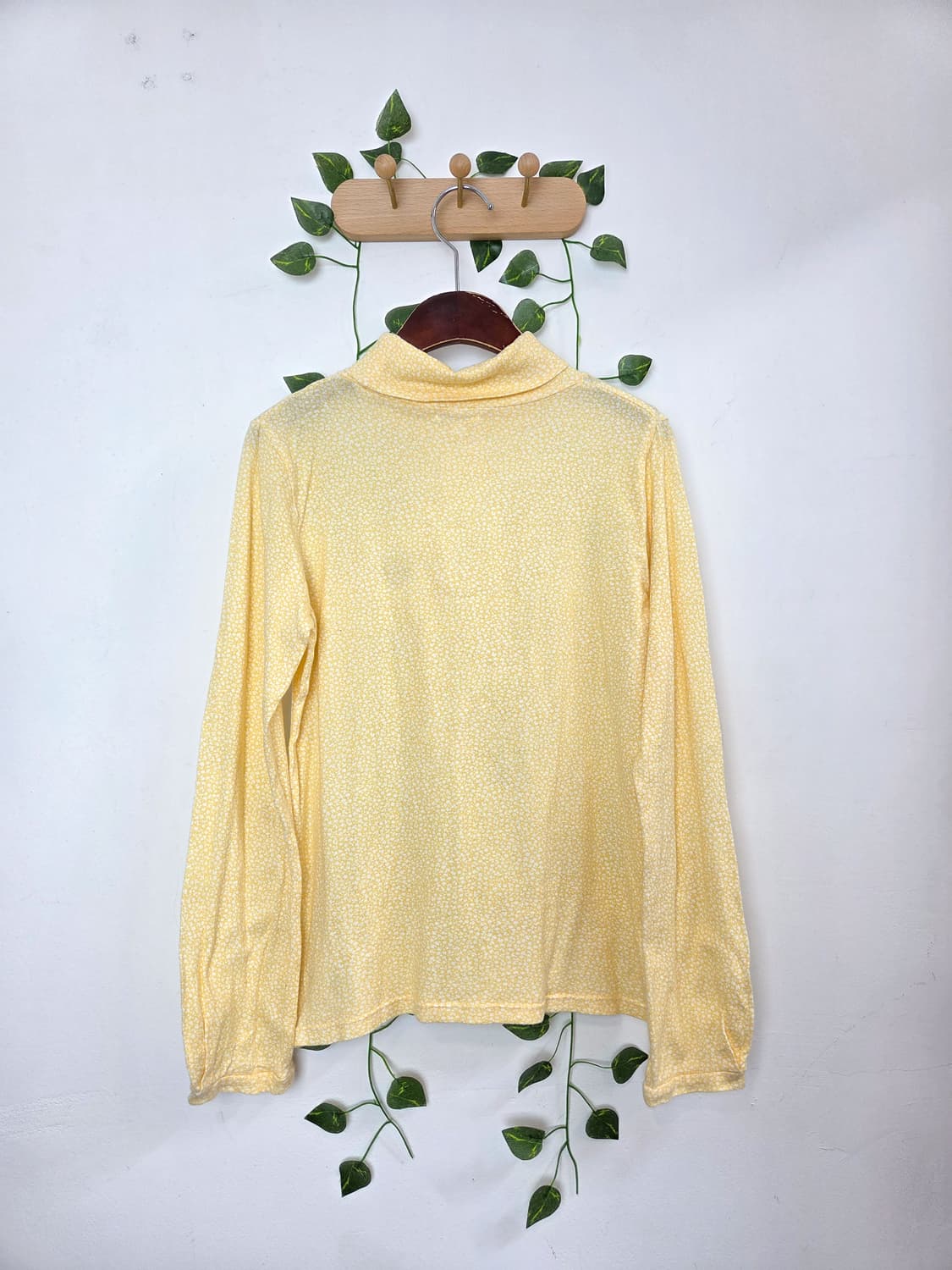 노랑 잔꽃 목폴라 슬리브 상품이미지4