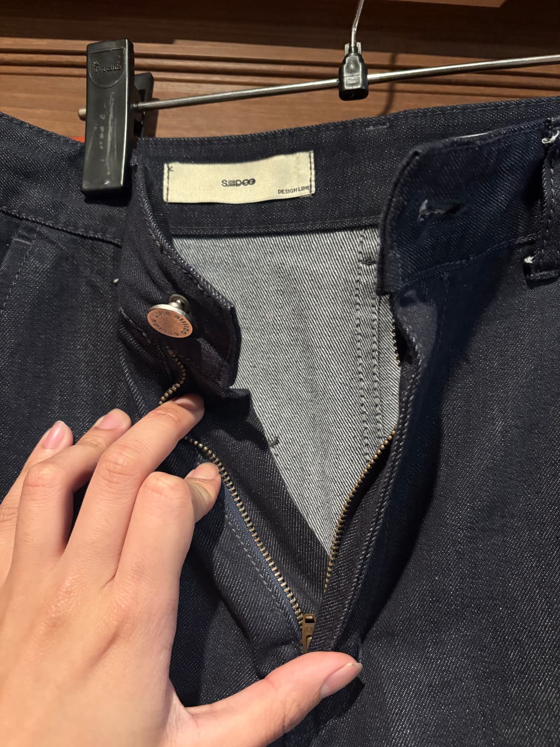 시도 커브드 데님팬츠  상품이미지7