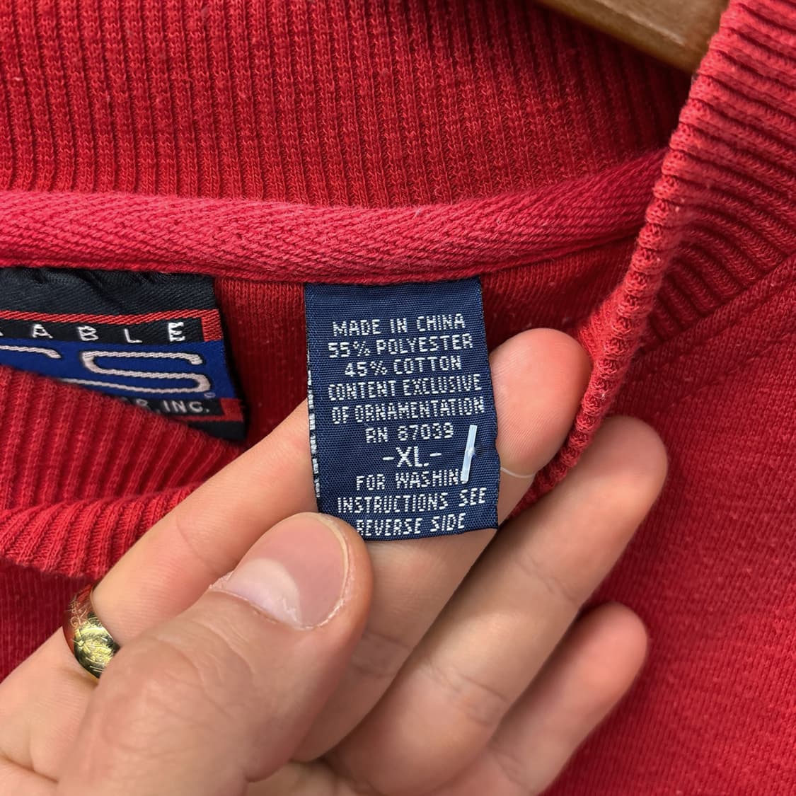 90s MLB 텍사스 레인저스 디비전 챔피언 클럽크루 스웻셔츠 N785 상품이미지9