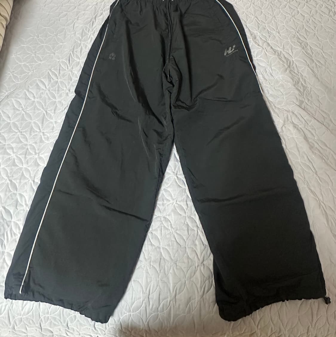 [3]폴리테루 휴먼인덱스 트랙팬츠 블랙/화이트 상품이미지2