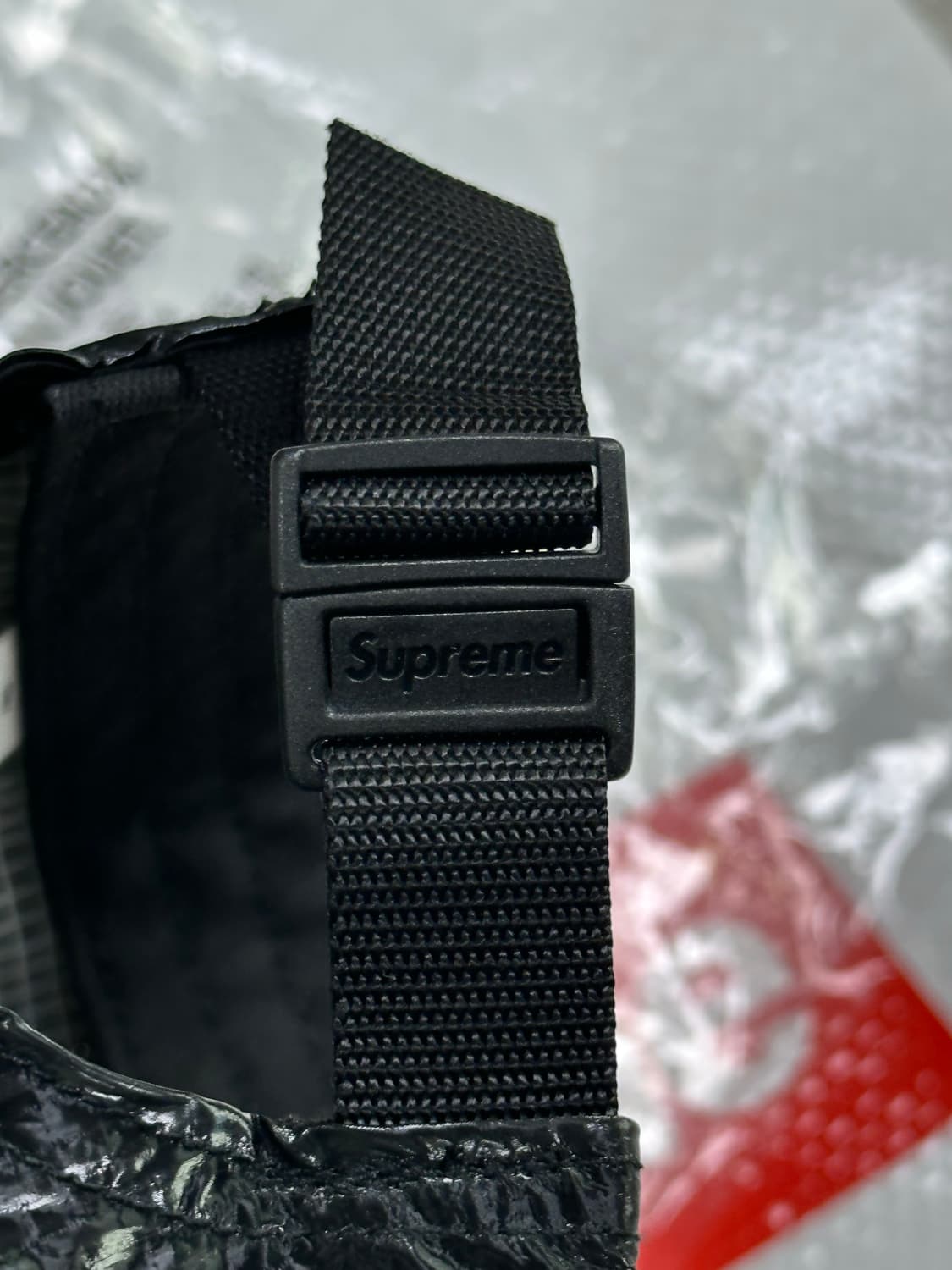 슈프림 글로스 립스탑 캠프캡 블랙  상품이미지4