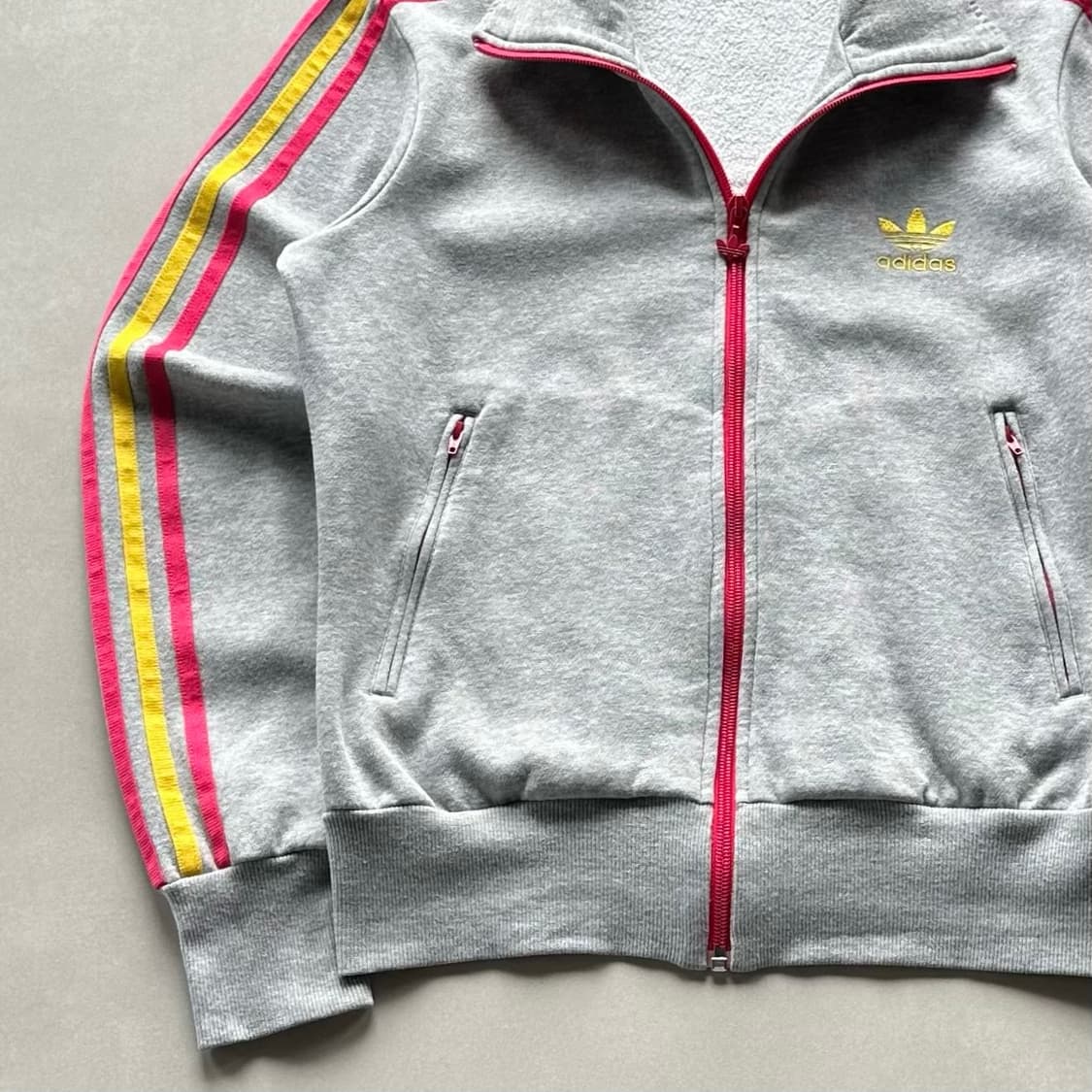 [M]아디다스 파이어버드 그레이 스웻 코튼 트랙탑 져지 상품이미지4