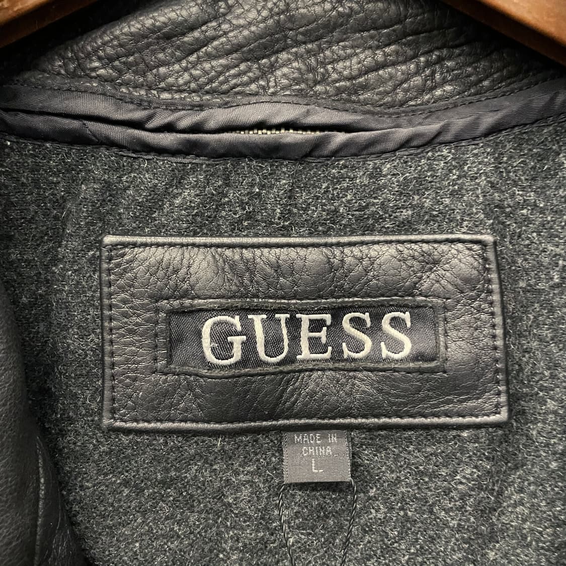 게스 GUESS 올드 클래식 리얼 레더 코트 자켓 상품이미지7