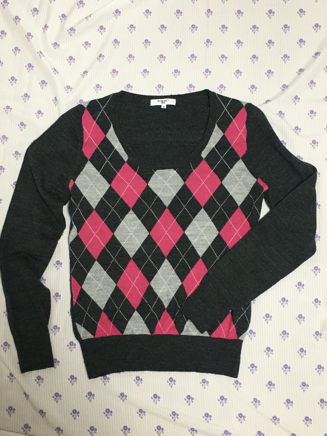 Argyle Knit Sweater 상품이미지1