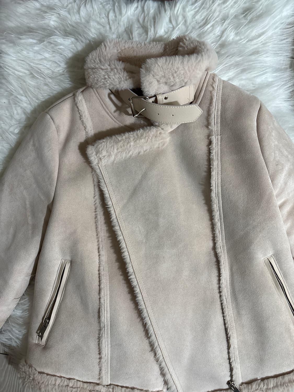 빈티지 핑크 무스탕 상품이미지3