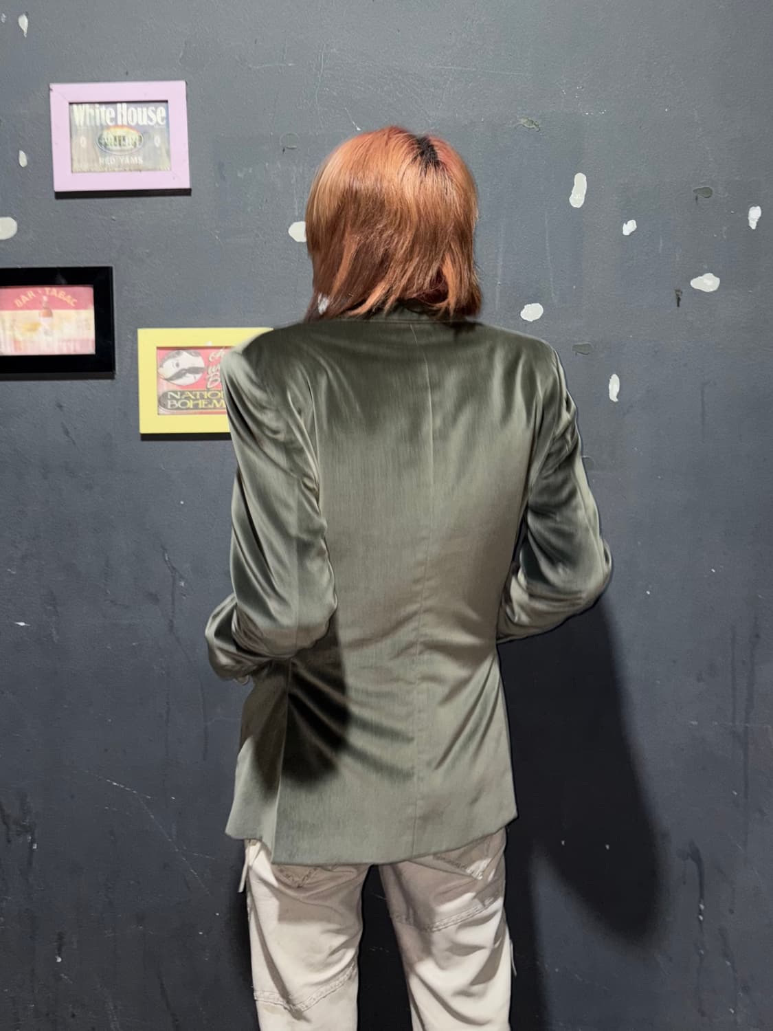 Olive Velvet Classic Blazer – Calvin Kle 상품이미지10