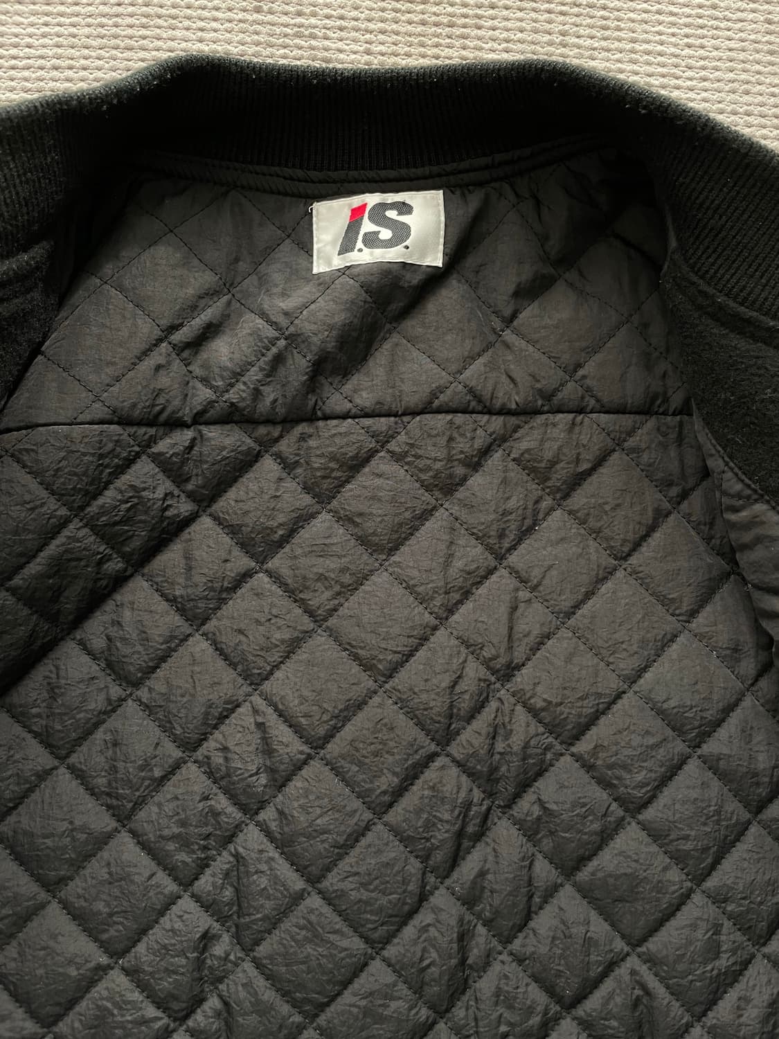 80‘s 이세이미야케 레더 바시티 자켓 상품이미지7