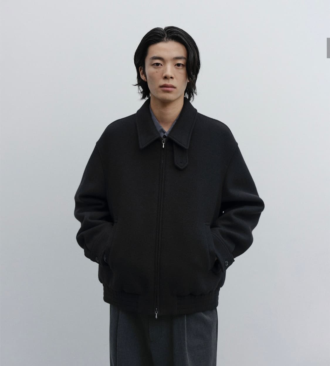 어나더오피스 Volume Blouson (Black) 상품이미지2