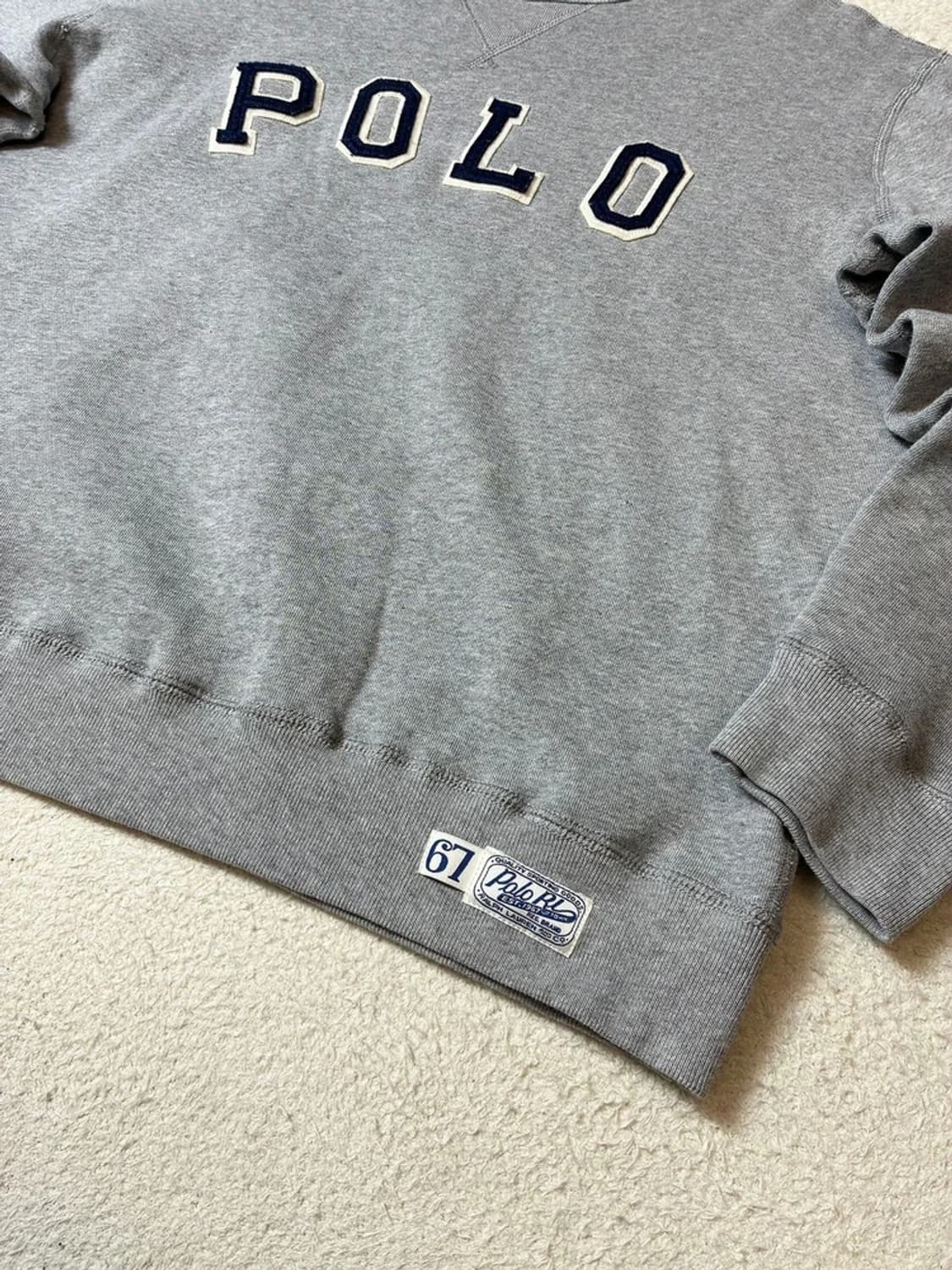 폴로 랄프로렌 아치 로고 신형택 기모 크루넥 맨투맨 PN7049 상품이미지4