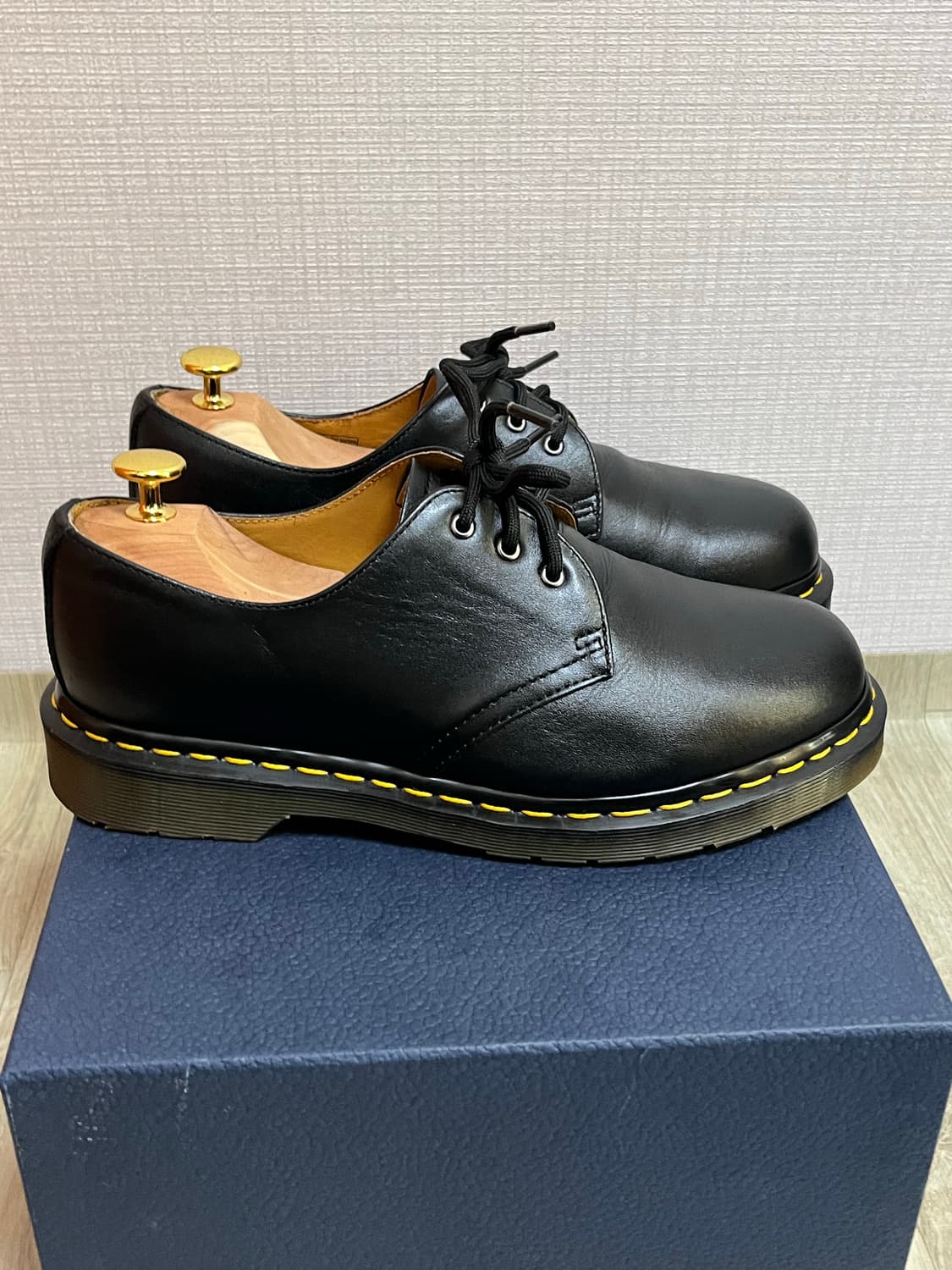 닥터마틴1461 3홀 스무스 나파레더 39(250)사이즈 블랙 상품이미지4