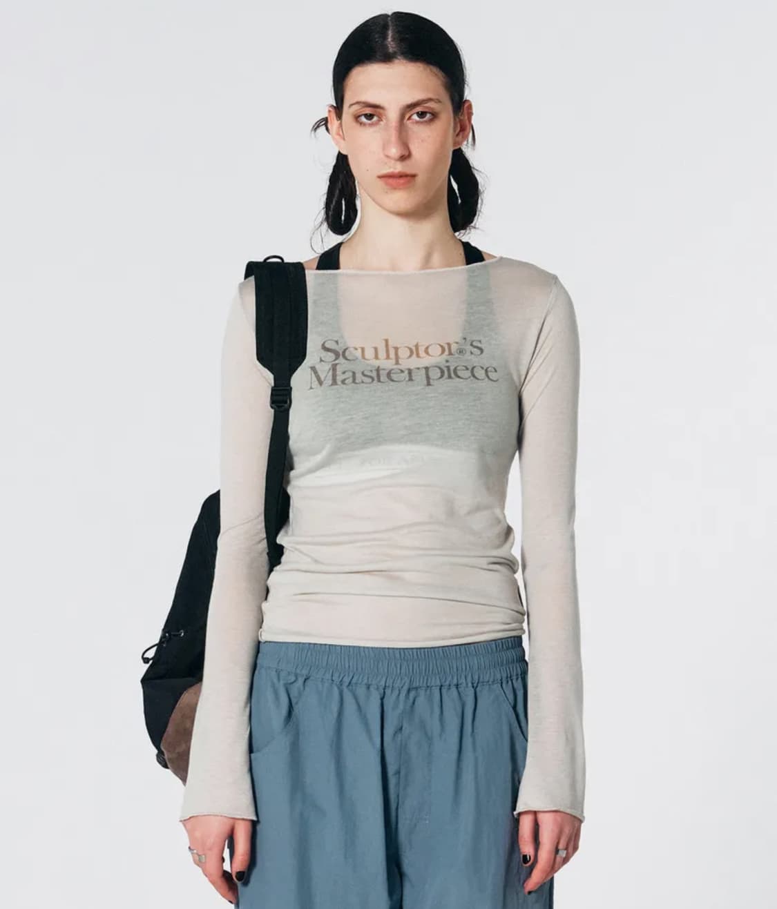 스컬프터 Masterpiece Sheer Top L.Beige 롱슬리브 상품이미지2