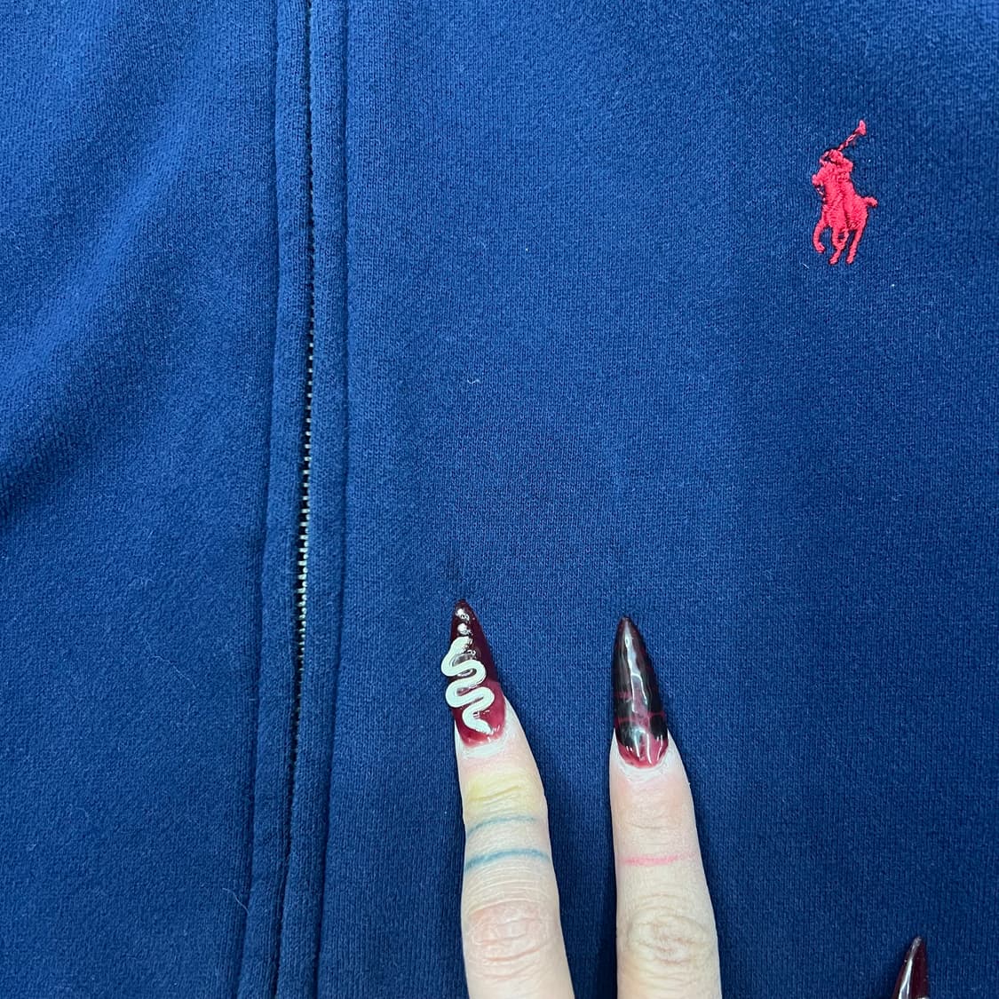 폴로랄프로렌 네이비 후드집업 상품이미지3