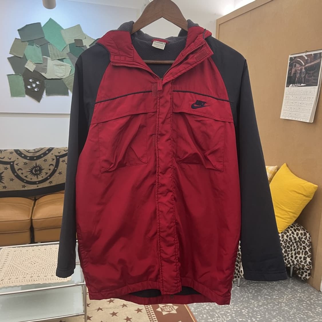 나이키 올드스쿨 레트로 빈티지 바람막이 자켓 L C09789 상품이미지3