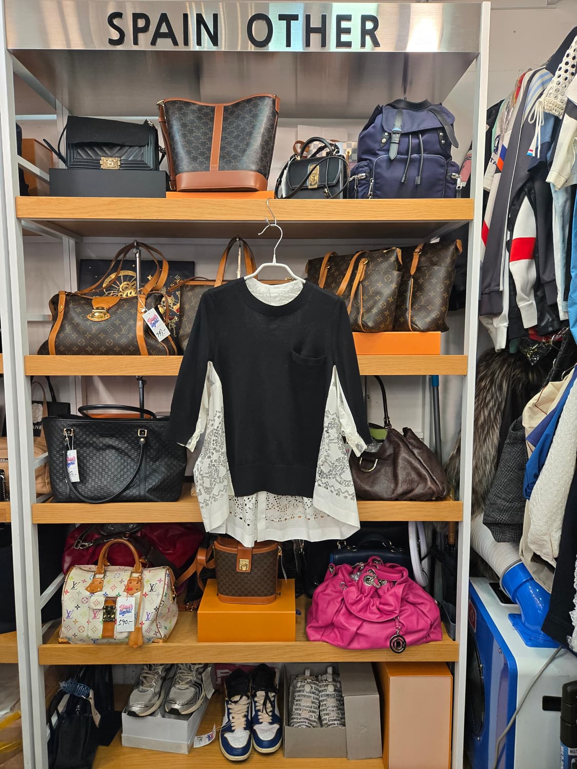 사카이(Sacai) 반다나 하이브리드 니트 셔츠 상품이미지1