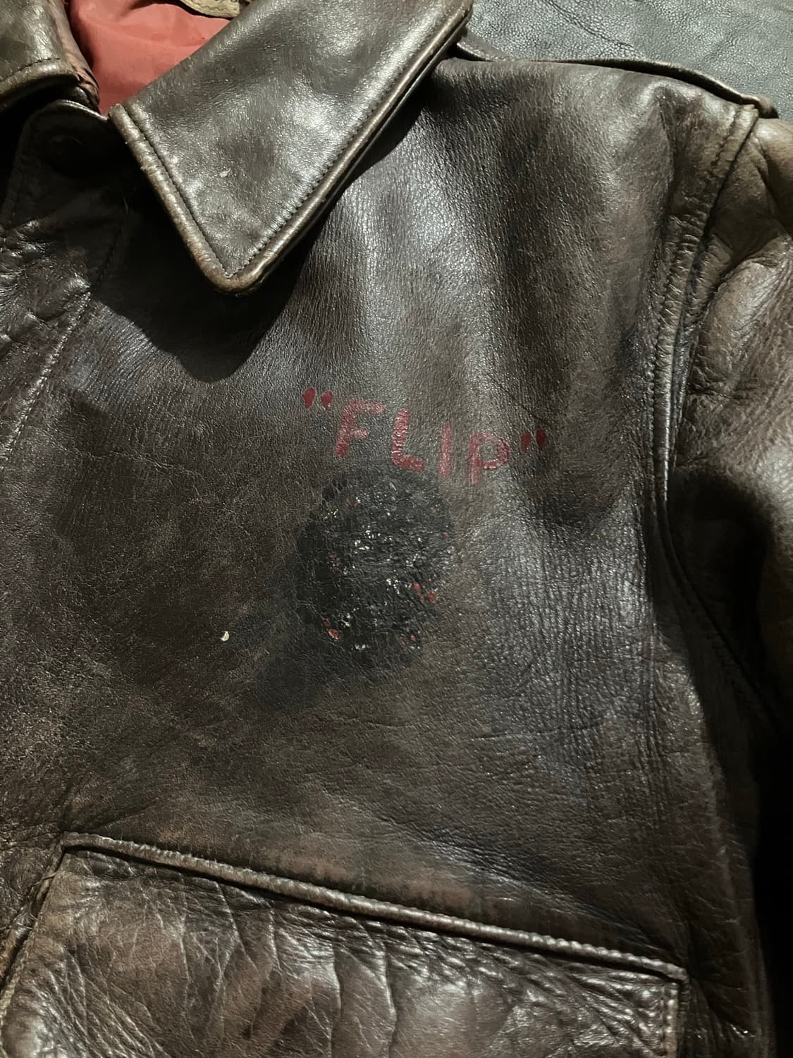 🇺🇸 40s HERCULES 허큘리스 홀스하이드 A-2 자켓 상품이미지4