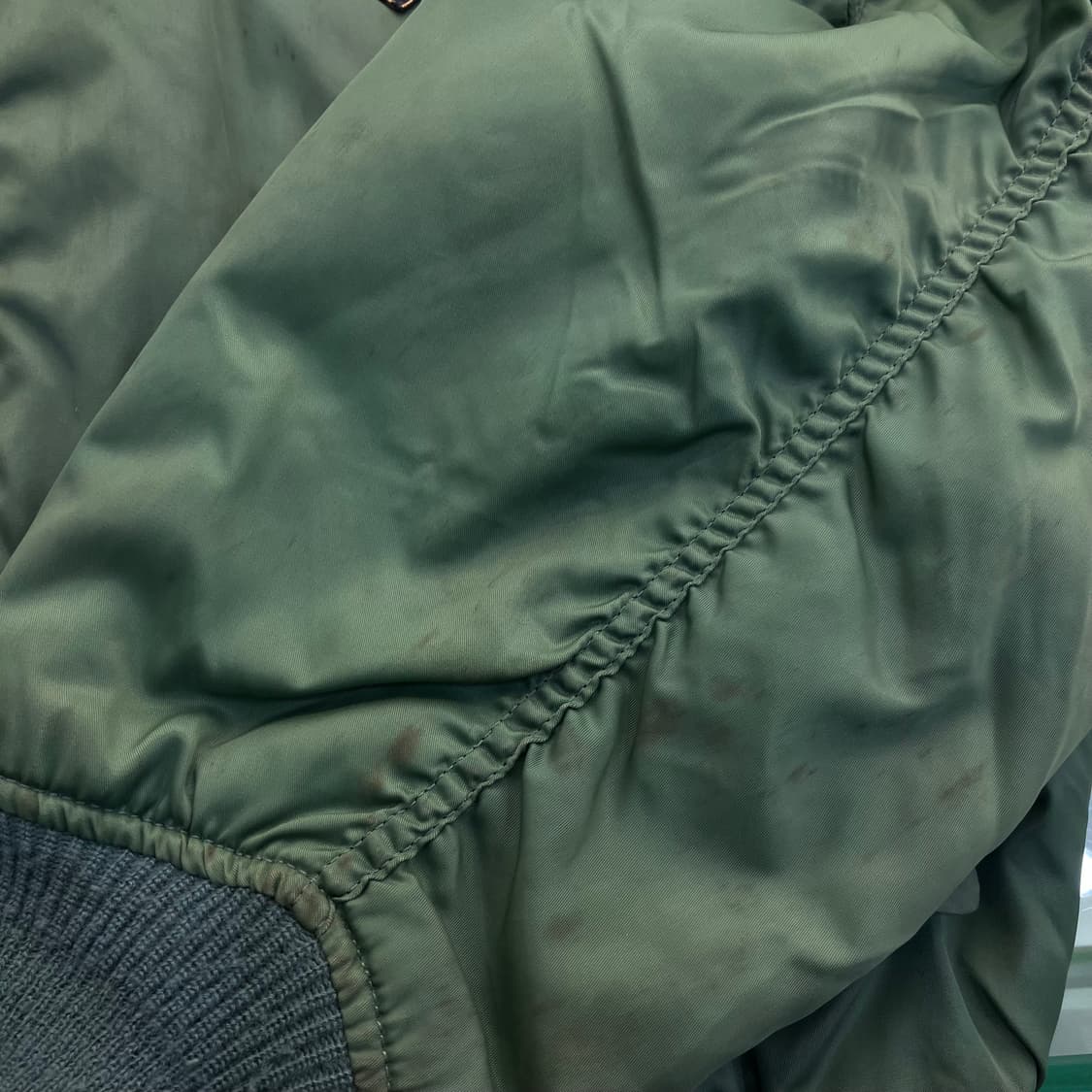 빈티지 패치 ma-1 카키 L 상품이미지6