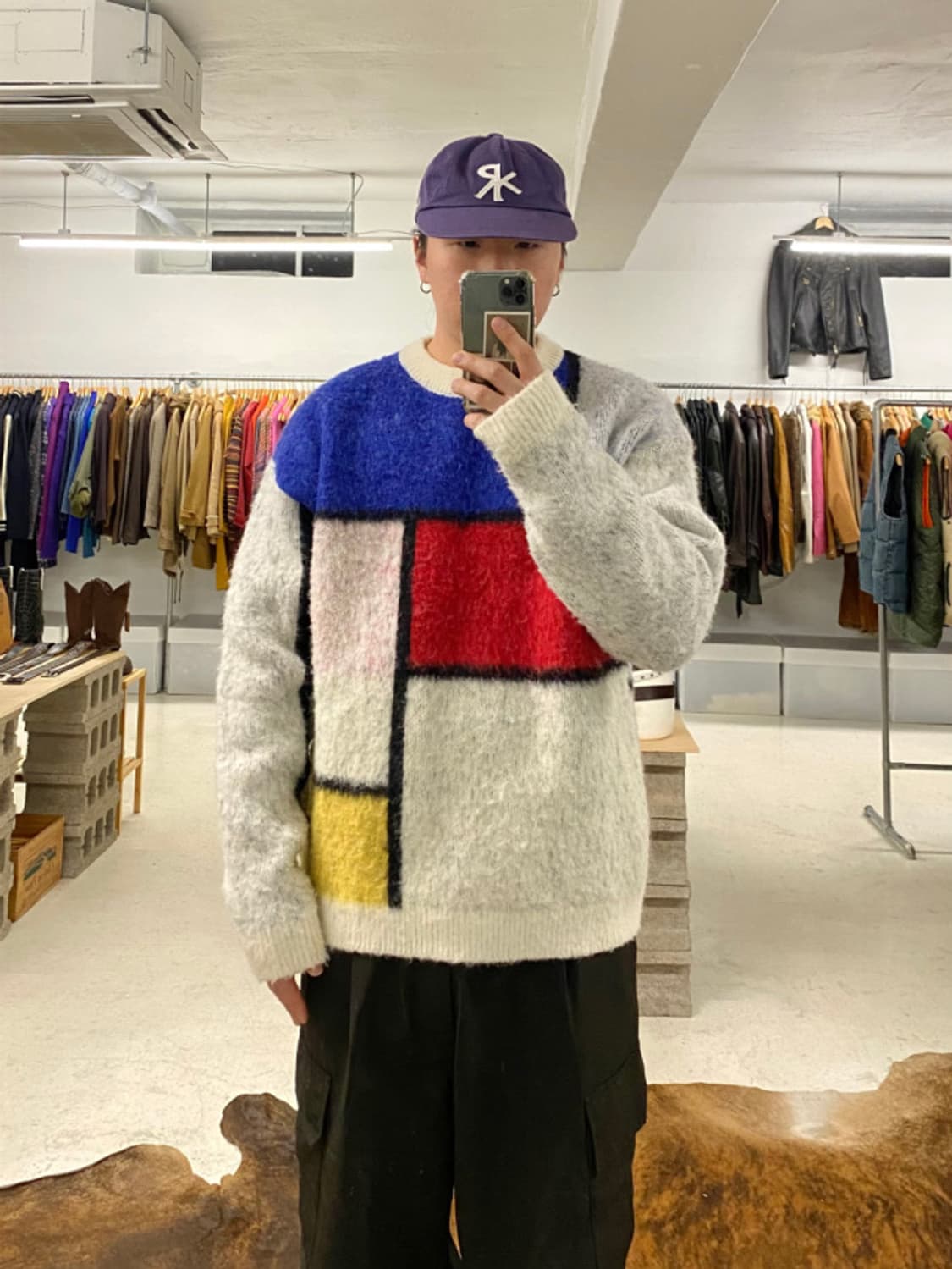 ART IF ACTS mondrian alpaca knit 아트이프엑츠 상품이미지2