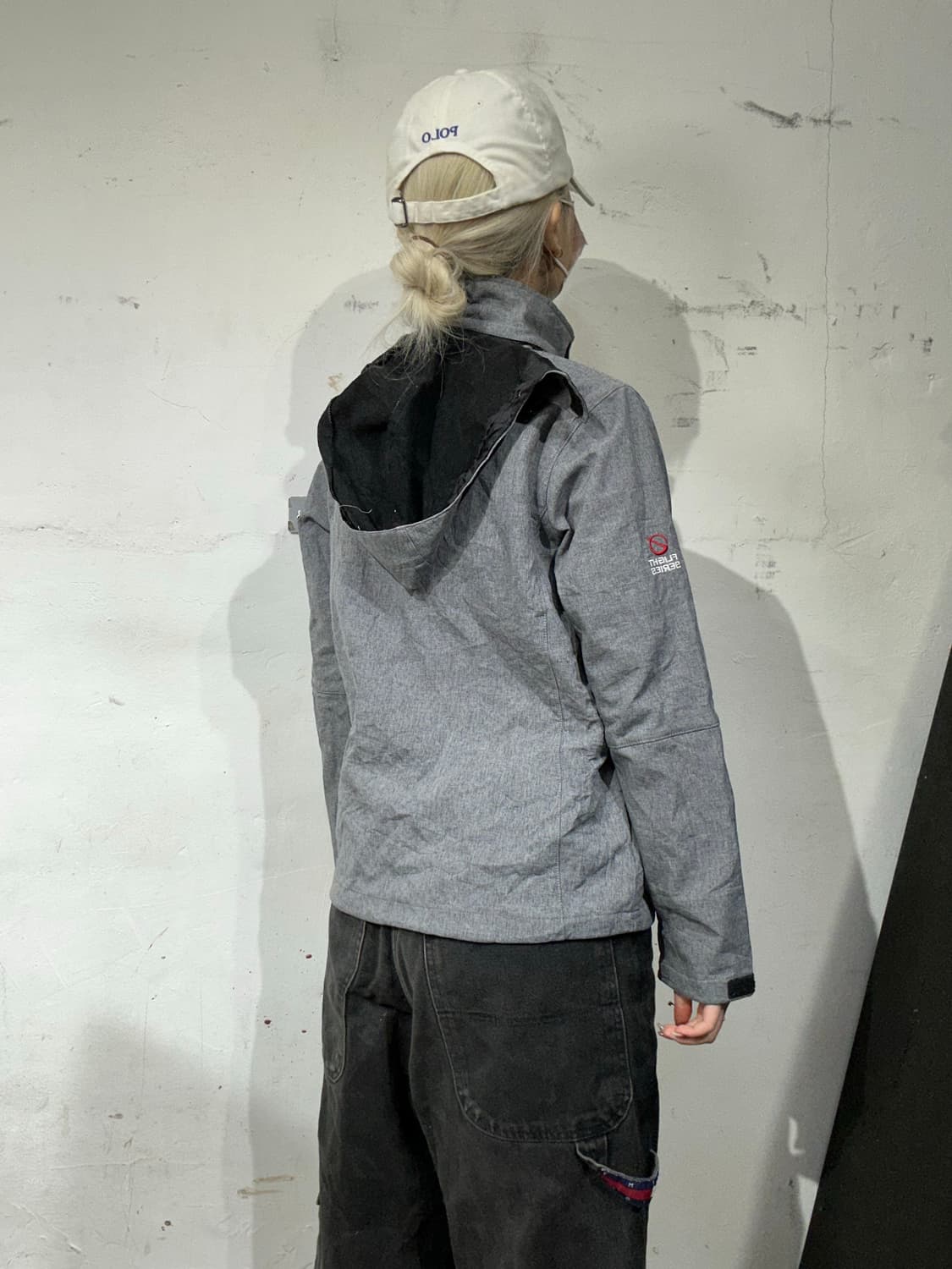 노스페이스 그레이 후드 자켓 S 상품이미지3