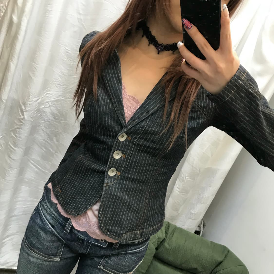 Armani Exchange 알마니 익스체인지 갸루 스티치 데님자켓 상품이미지2