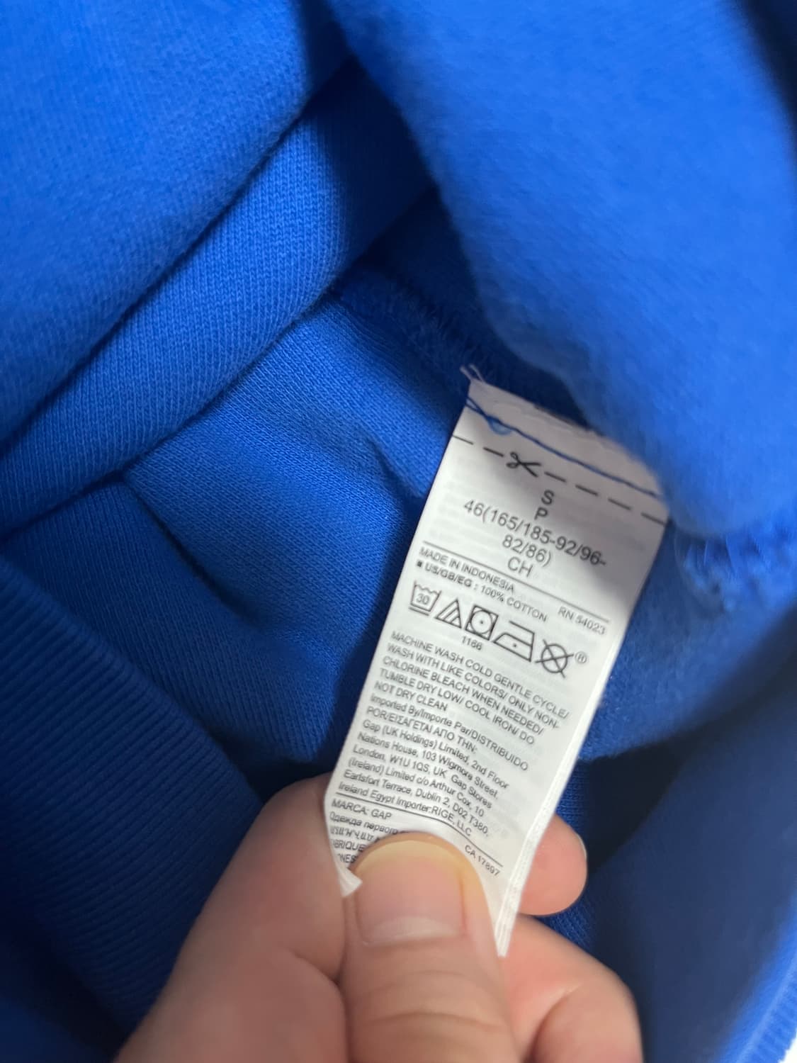 이지갭 후드 블루 스몰 상품이미지4