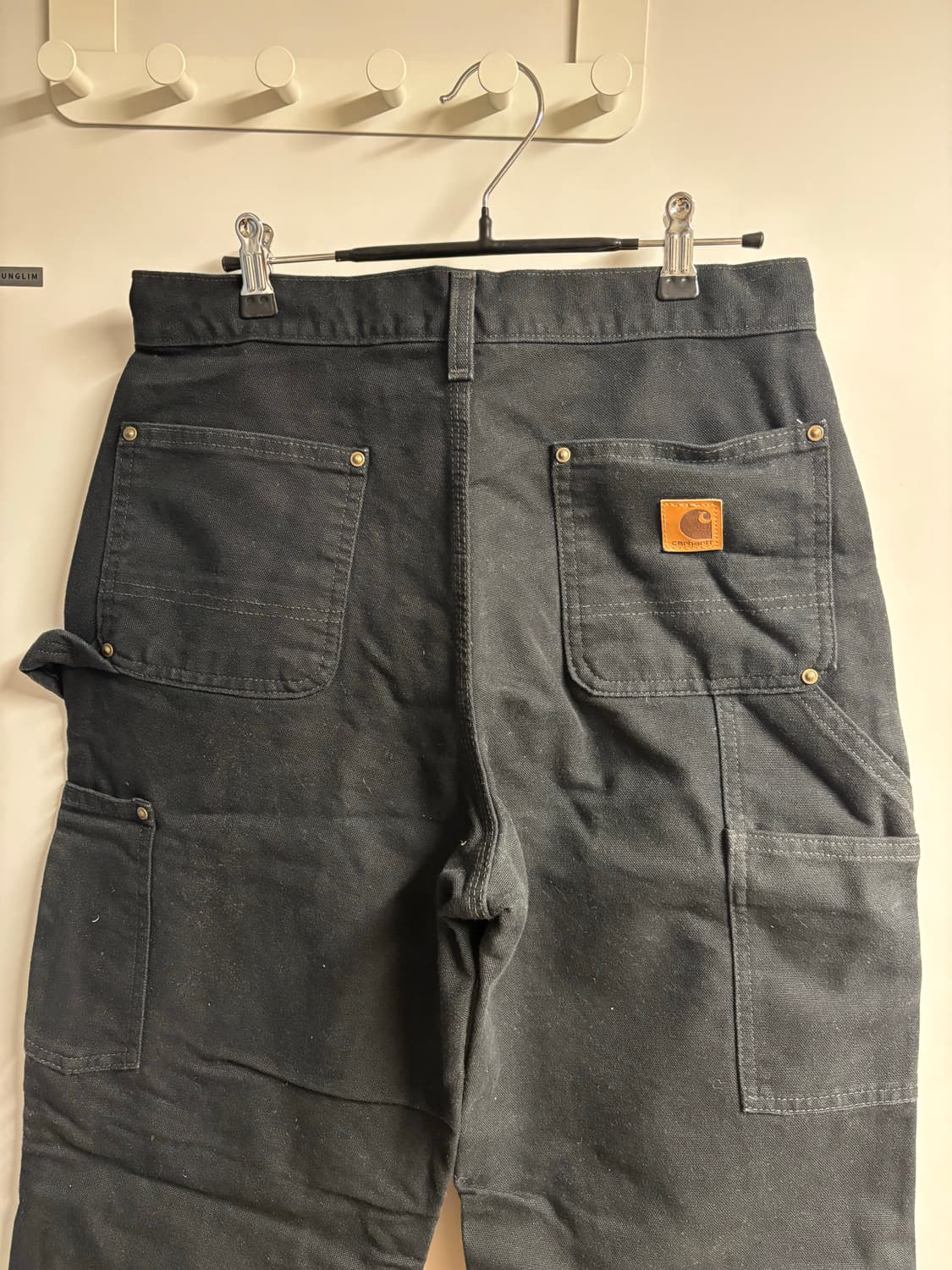 [30X30] 칼하트 더블니 워크팬츠 블랙 상품이미지6