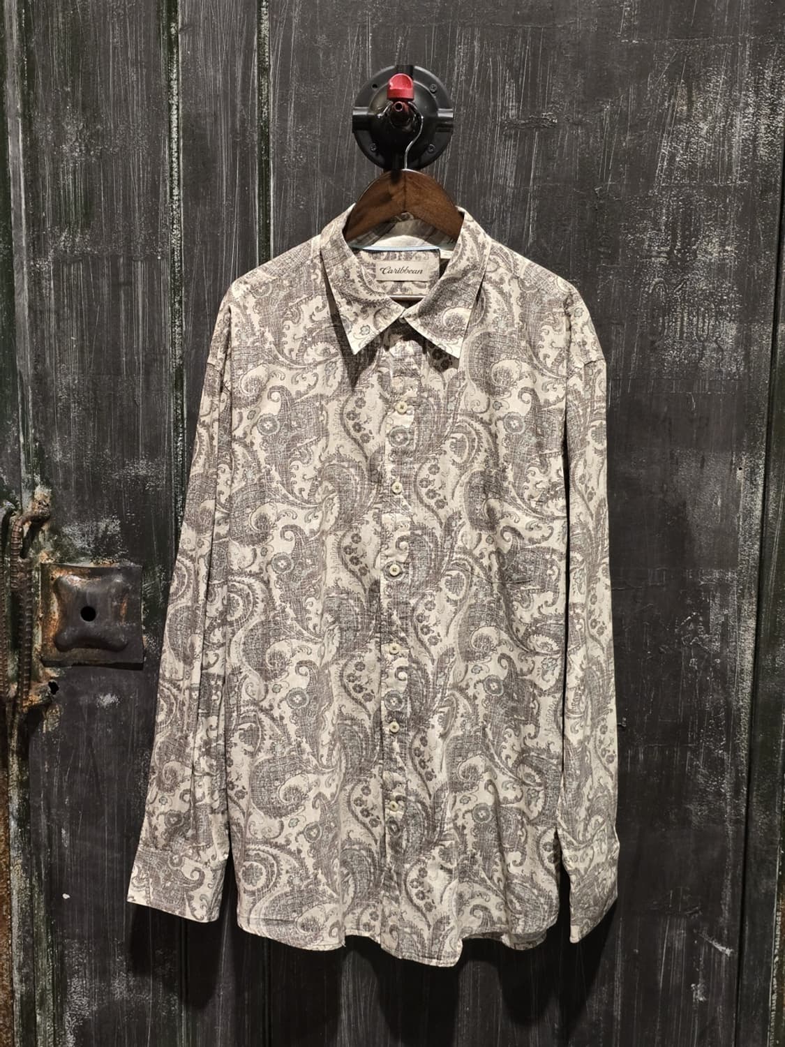 Caribbean Paisley Print Cotton Shirt 상품이미지1