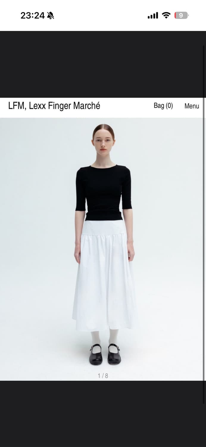 lfm Tiered Midi Skirt / white 상품이미지1