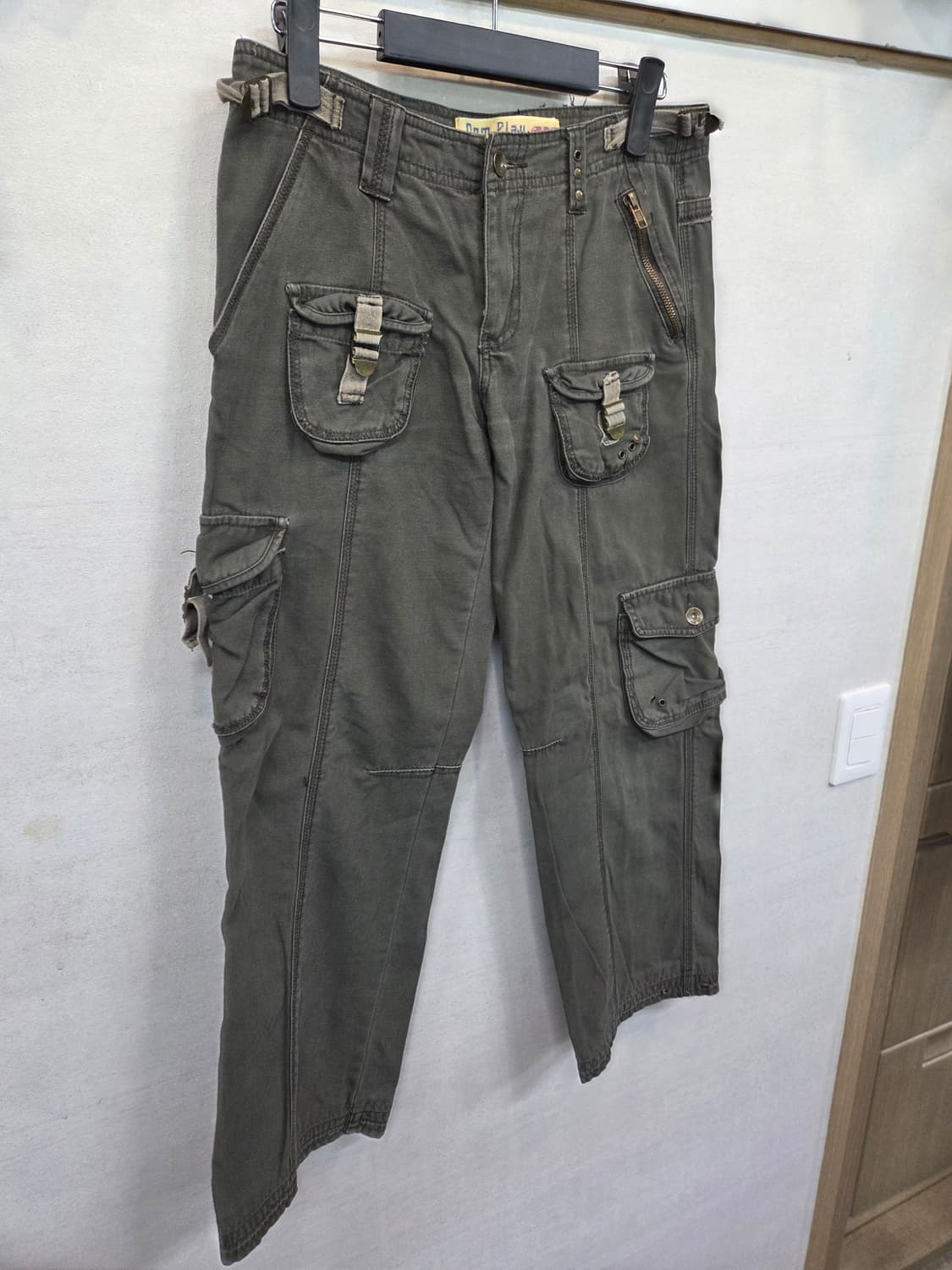 빈티지 여성 멀티포켓 카고 면 팬츠 m 상품이미지4
