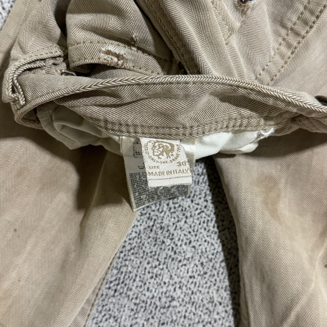 디젤 빈티지 BRADDOM 메탈 로고 팬츠 30 상품이미지7