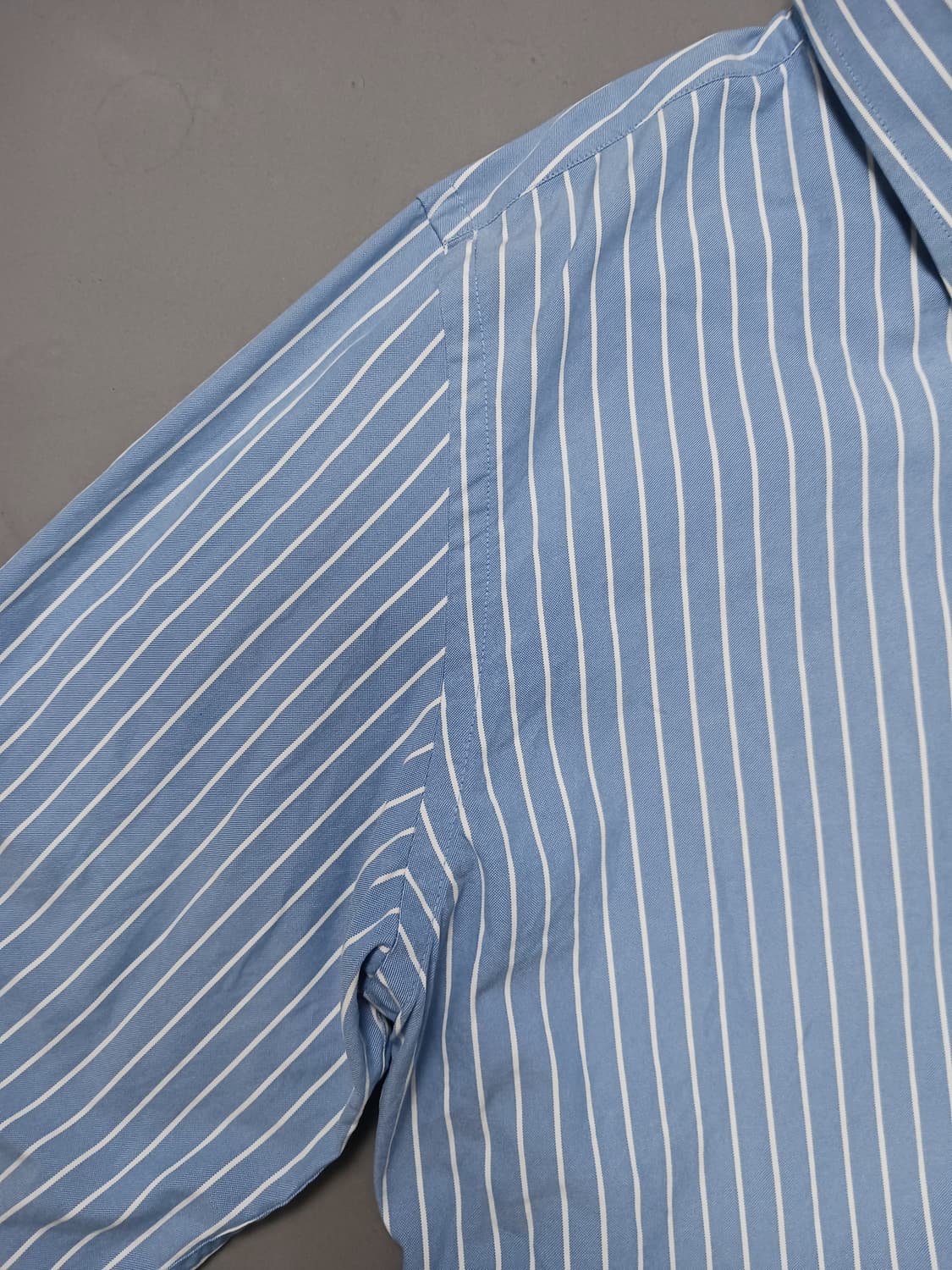 [2XL] 아베크롬비 앤 피치 머슬핏 블루 버튼다운 셔츠 상품이미지5