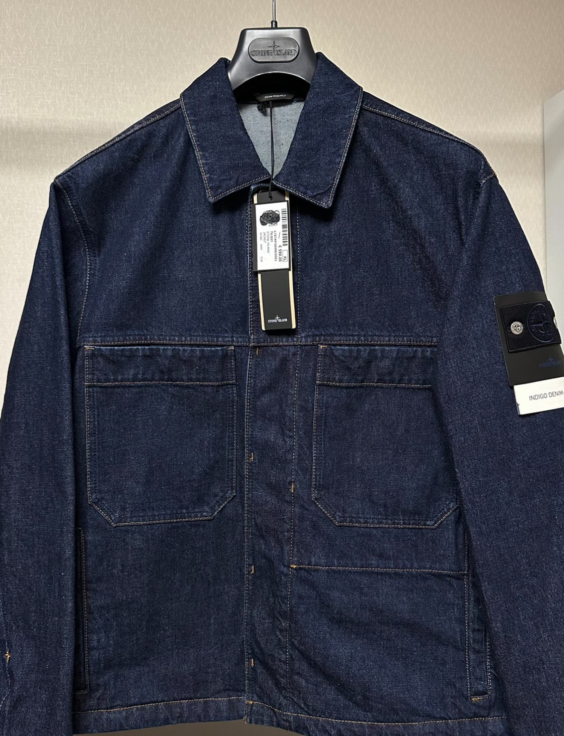 스톤아일랜드 인디고 데님 린스드 자켓 25aw 새상품 상품이미지1