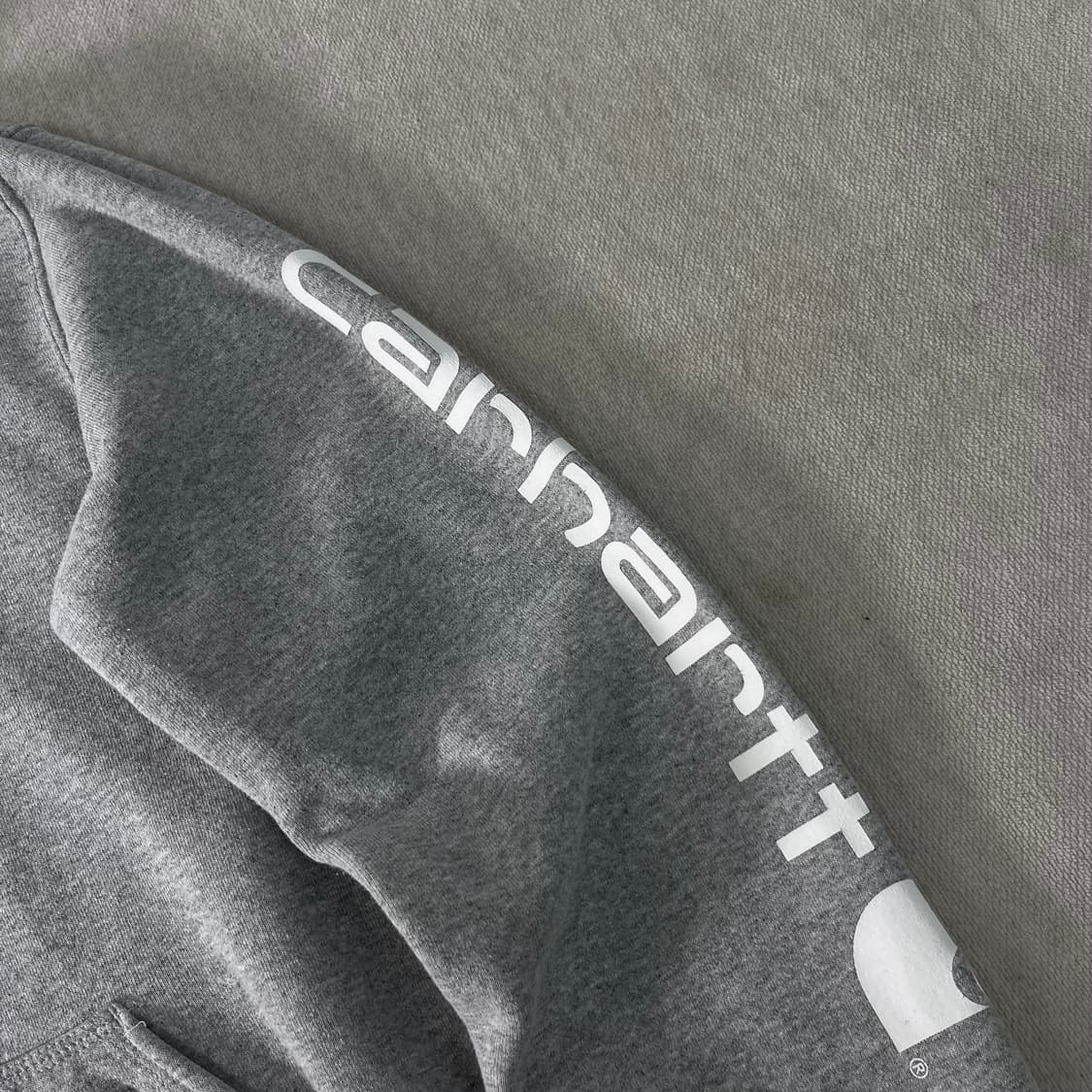 100 칼하트 사이드라인 그레이 후드티 상품이미지4