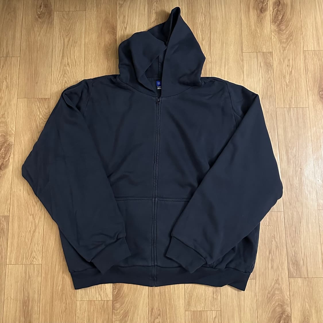 YZY 이지 Zip-Up Hoodie 집업후디 네이비 2XL 상품이미지1