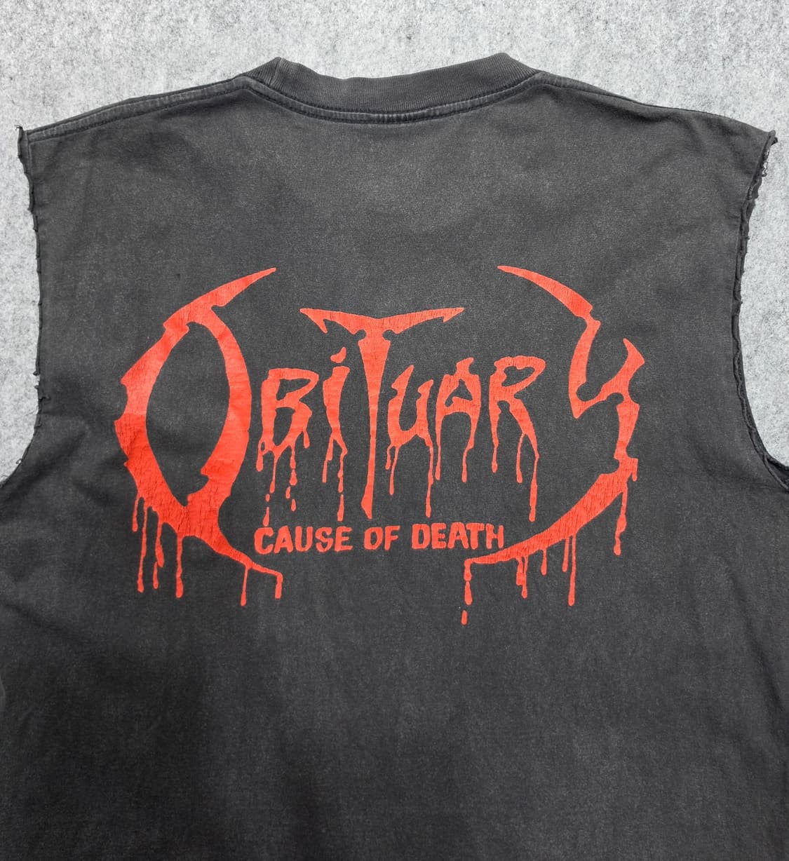 오비추어리 Cause Of Death 90s 프린팅 데스메탈 밴드티 L 상품이미지4