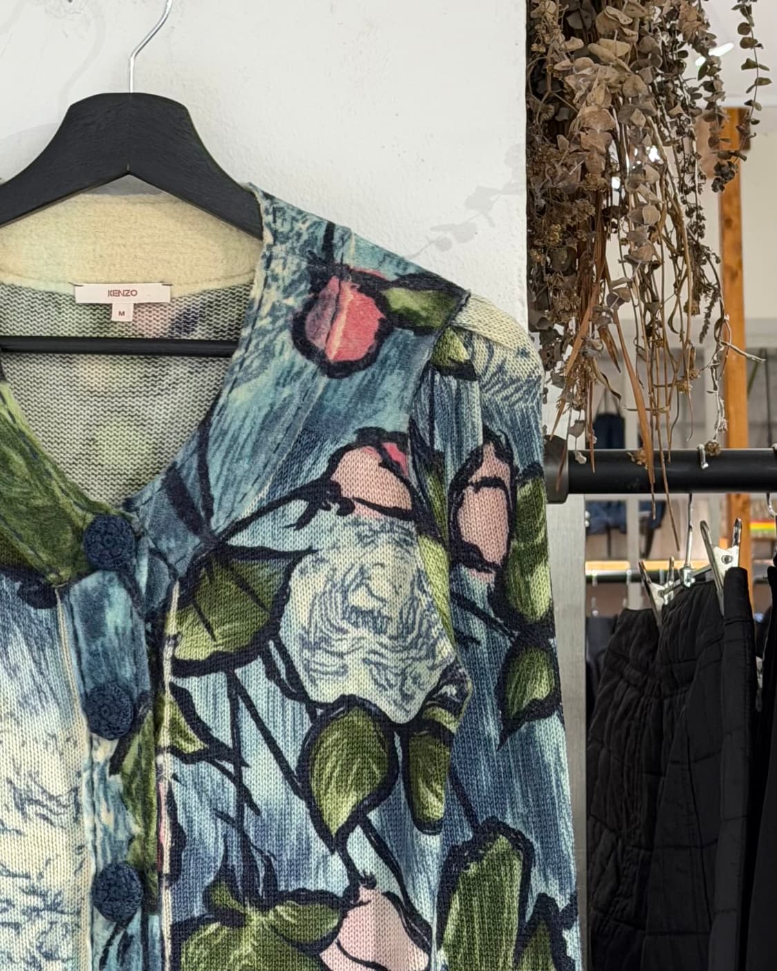 겐조 블루 플로럴 프린트 가디건 상품이미지3