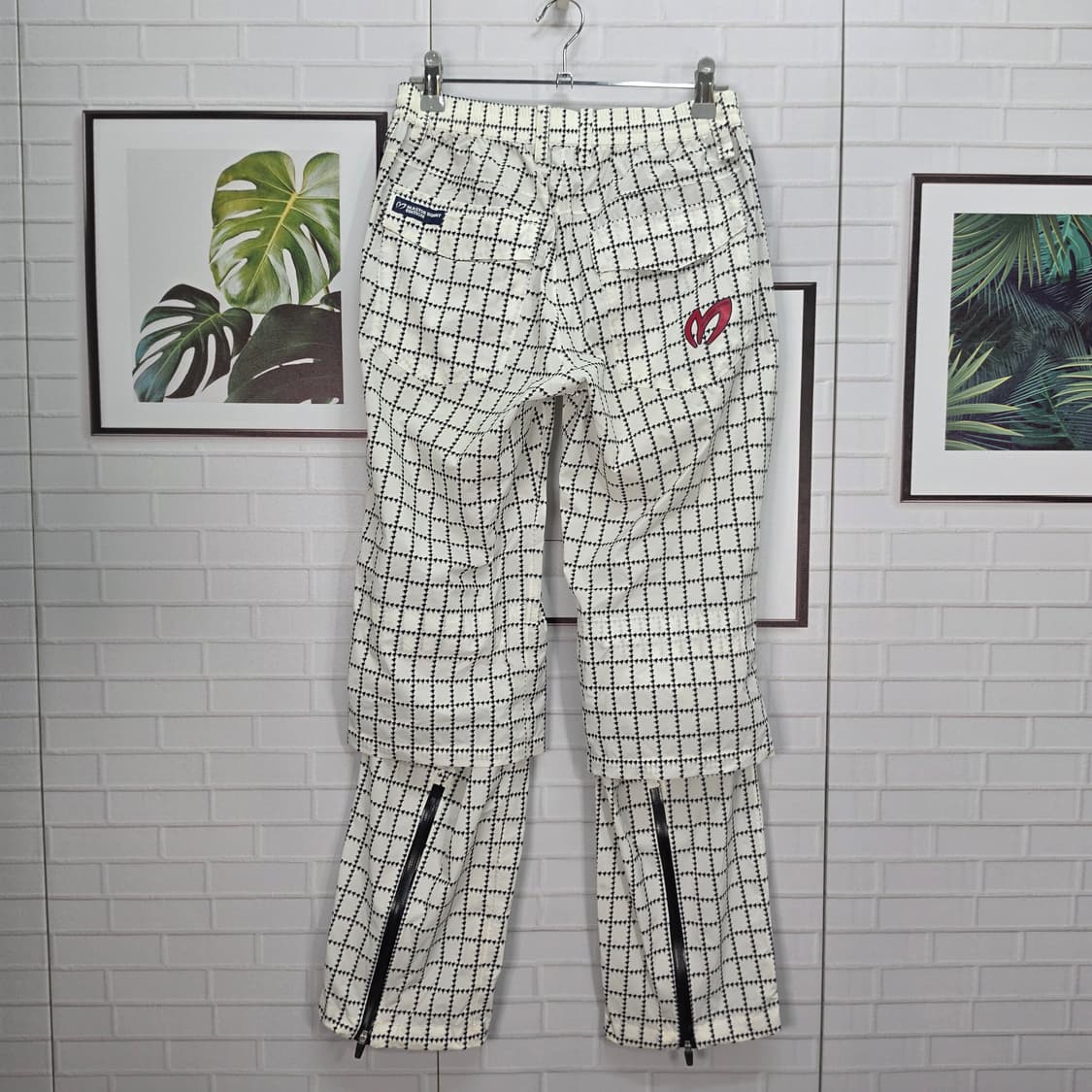마스터버니 에디션 하운드투스 패턴 레인 골프 바지 팬츠 27~28사이즈 상품이미지5