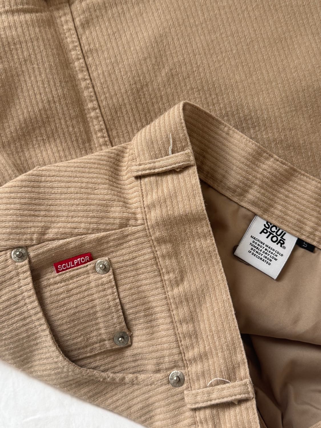 스컬프터 베이지 스커트 S 상품이미지3