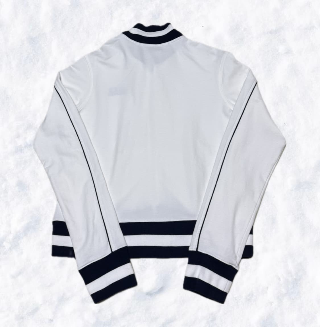 나이키 00s 올드스쿨 세미크롭 화이트 네이비 면집업 상품이미지2