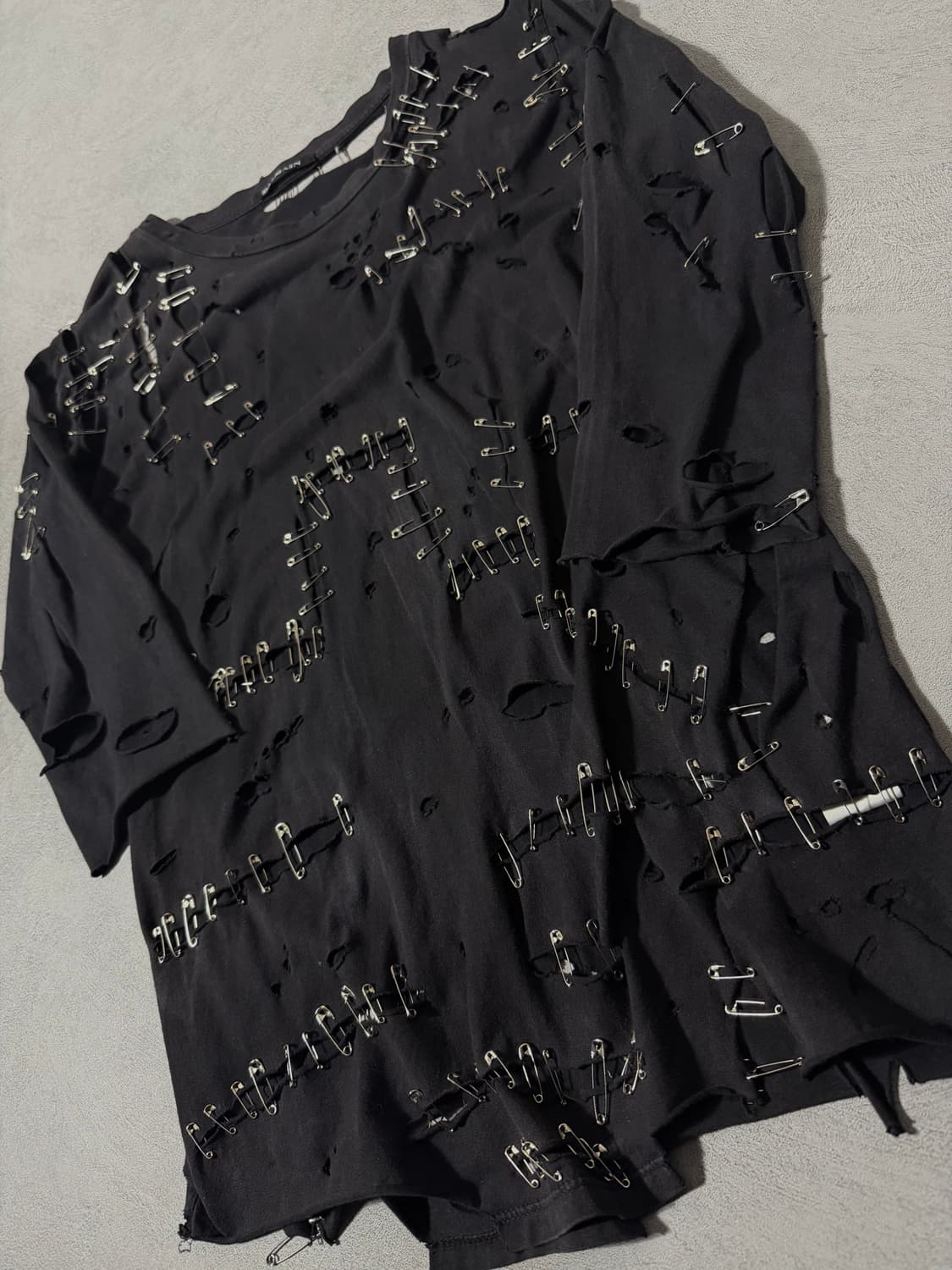 Balmain 11SS safety Pin funk shirt 상품이미지4
