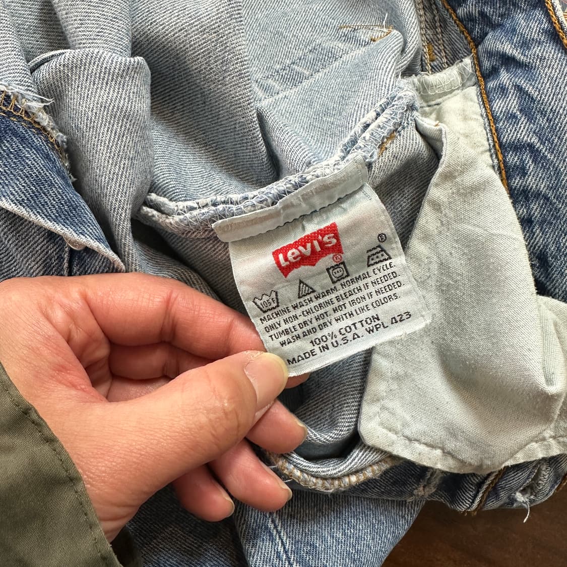 Early 00s USA 리바이스 501 블루 진 데님 팬츠 32 상품이미지8