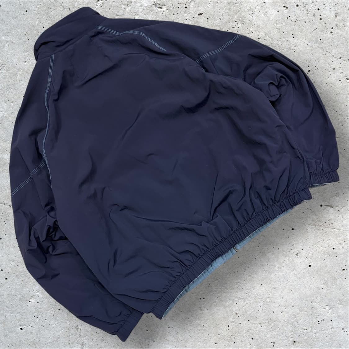 [L] Lee 리 리버시블 네이비 나일론 후리스 점퍼 자켓 C380 상품이미지3