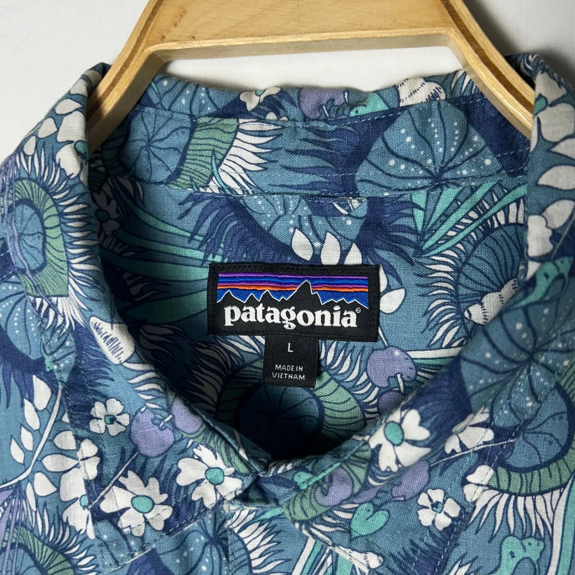 [patagonia] 파타고니아 플라워 패턴 반팔 셔츠 상품이미지4