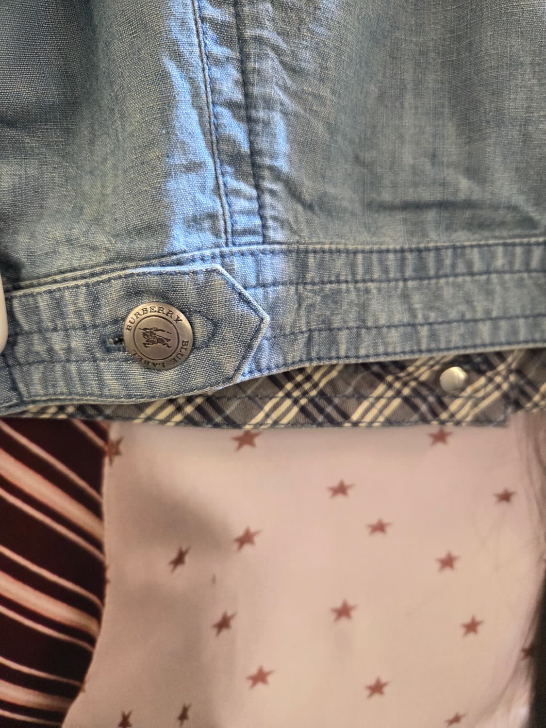 Burberry 버버리 연청 반팔크롭자켓 상품이미지7