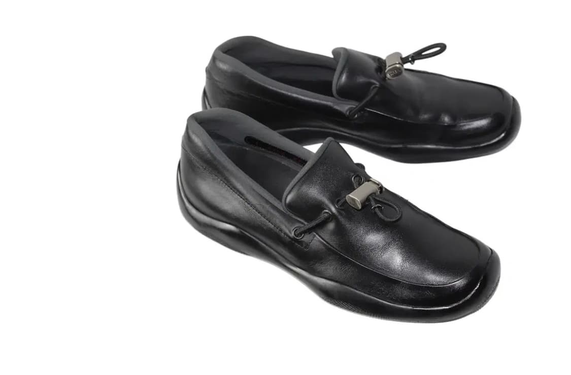 2000s Prada Sport 프라다 스포츠 나파 레더 토글 로퍼 상품이미지3