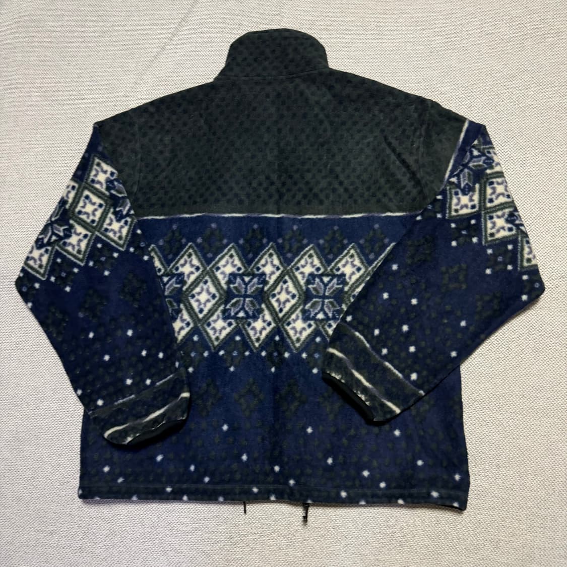 패턴 플리스 집업 자켓 상품이미지4