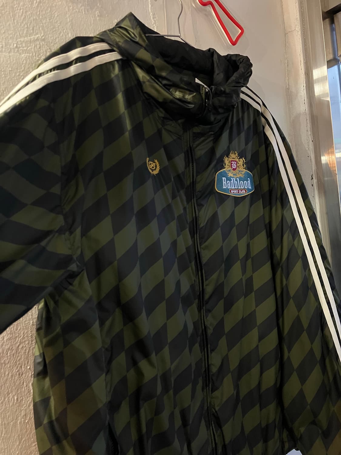 배드블러드 체크 바람막이 L 상품이미지3