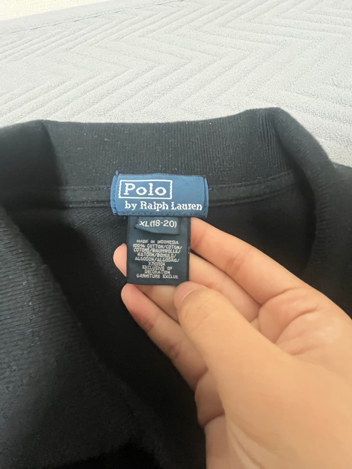 폴로 빅포니 반팔 카라티 블랙 M 상품이미지3