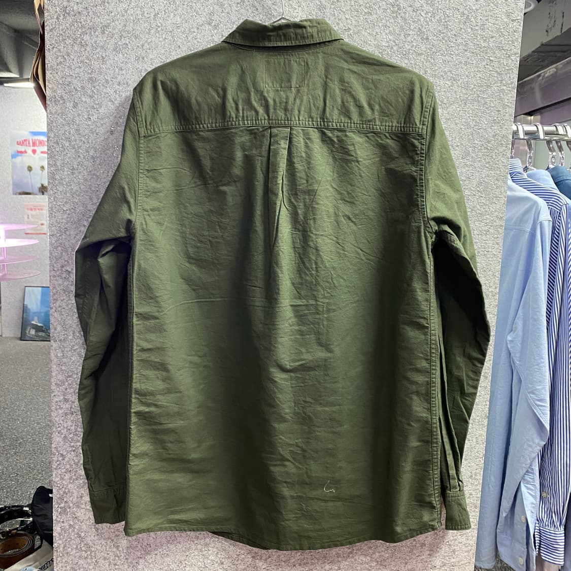 폴로 클래식핏 카키 옥스포드 셔츠 B3693 상품이미지5