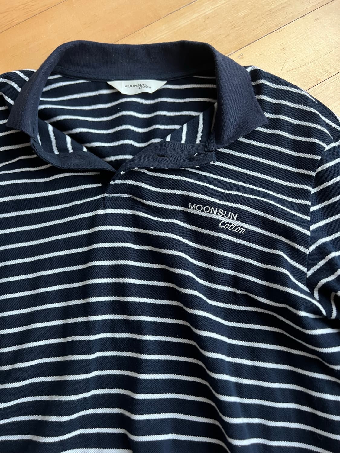 문선 스트라이프 pk 셔츠 L 상품이미지2