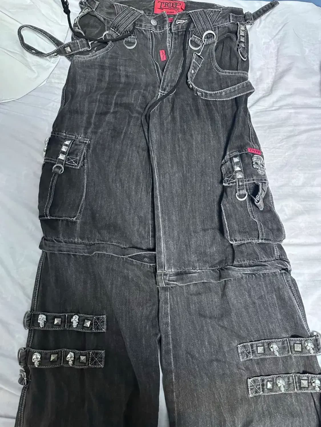 Tripp nyc CRYPT PANT BLACK DENIM 상품이미지3